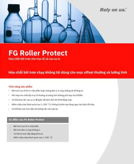 FG ROLLER PROTECT - Dung dịch bảo vệ trục lô cho đơn vị chạy không tải, phù hợp với mực thường
