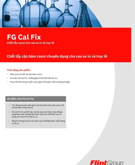 FG CAL FIX - Chất tẩy bóng canxi chuyên dụng cho tấm cao su và trục