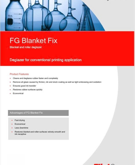 FG BLANKET FIX - Dung dịch tẩy bóng cho tấm cao su và trục in,  mực thường