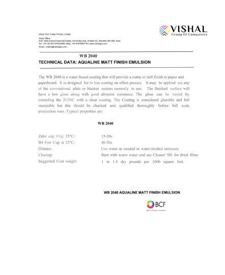 Phủ mờ gốc nước, AL 2040